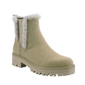 Marc Fisher Women's Ink Lug Sole Sherpa Chelsea Booties Women's Shoes
